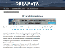 Tablet Screenshot of dreamota.com